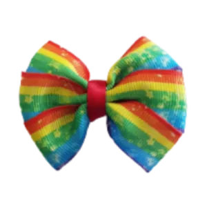 Bella Hair Bow - Rainbow Kisses