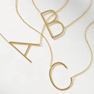 CAI Sideways Initial Necklace