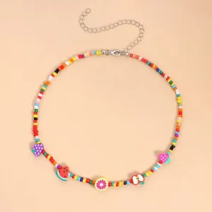 Fashion Colorful Beads Fruit Necklaces for Women