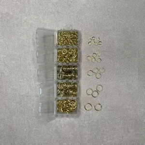 Gold Essential Jump Rings, 700pcs