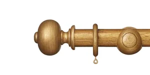 Hallis Museum 35mm Antique Gilt Curtain Pole Parham Finial