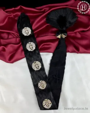 Jewel Palace Bharatanatyam Savaram And Kunjalam Kemp jadai billai with flowers Set Hair Accessories Choti JH3229