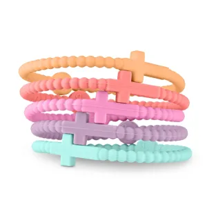 Kids Jesus Bracelets - Vibe  (Silicone Cross Bracelets)