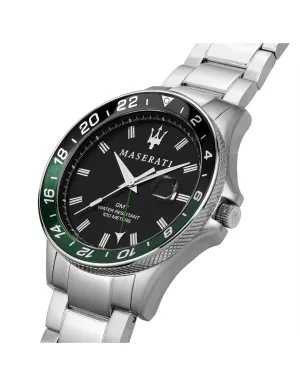 MASERATI SFIDA 44MM CHR BLACK DIAL BR SS - R887360015