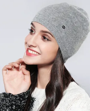 Natural knitted Winter Bonnet