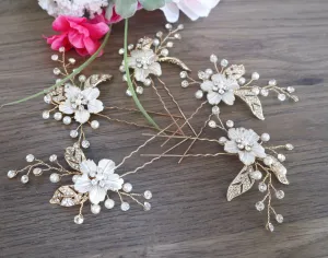 Wedding Hair Accessories Rose Gold Bridal Hair Accessories Bridal Hair Bridal Hair piece Bridal Hair comb Bridesmaid Hair Pins